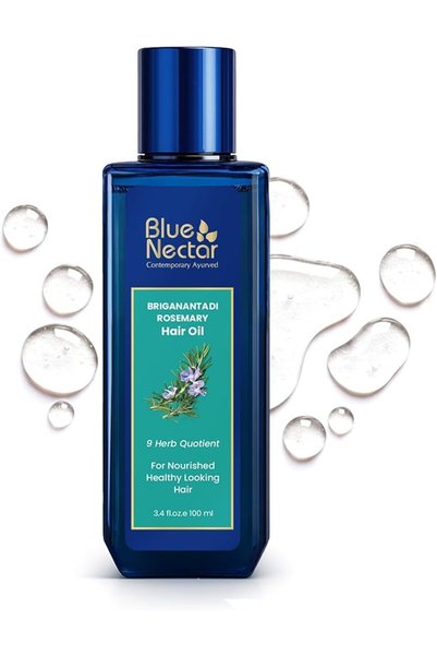 Blue Nectar زيت الروزماري مع البرينجراج للعناية الصحية بفروة الرأس والشعر