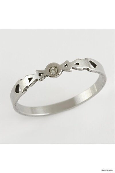 ZERO LAND Zngzrmll Ok Luxury Steel Ring Silver (151054) Color 22
