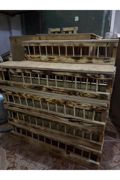 EMRAH DEMİR KAFESCİLİK DMR PET Ahşap Güvercin Yemliği 75×15×18 – Dayanıklı Gü...
