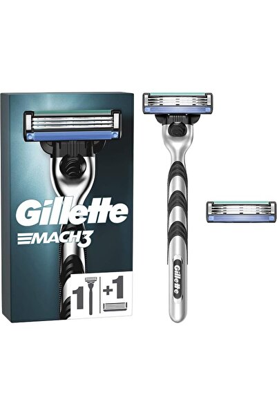 Gillette ماكينة حلاقة ماك3 للرجال - شفرتان، مصممة بدقة من الفولاذ المقطوع بدق...