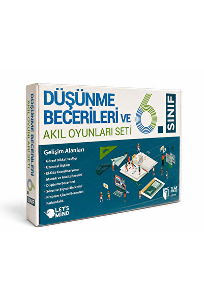 Teas Press Let's Mind 6.Sınıf Düşünme Becerileri ve Akıl Oyunları Seti