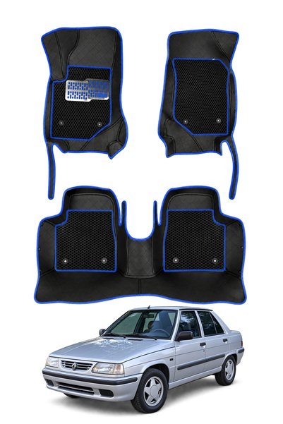 stiloto Renault Brodway Sedan (1997-2000) Uyumlu 8D Deri Oto Paspas - Diamond...