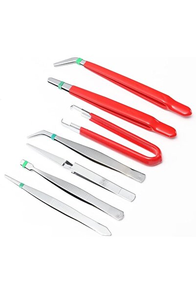 Lawazim Tweezer Set - 7 Piece - Precision Anti-Static Tweezers for Electronic...