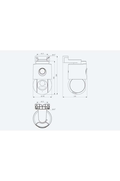Tiandy TC-H363N outdoor Wi-Fi camera, 6MP resolution, full-color night vision, and weather resistant.