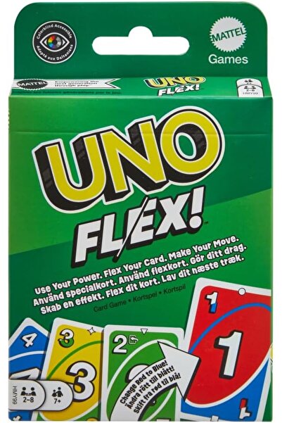 Mattel Games بطاقة UNO فليكس للبالغين والعائلة - ليلة الحفلات، من 2 إلى 8 لاعبين