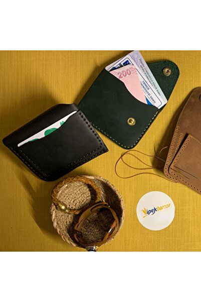 ipekbazaar DIY Hitit Real Leather Card Holder Making Kit, DIY Handmade Vertic...