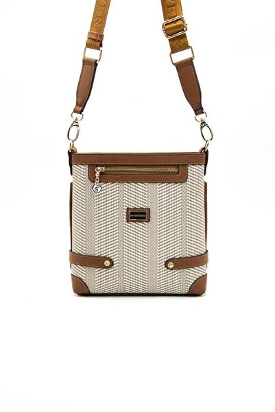 Silver Polo Taba Nv1120 - Women's Beige Crossbody Bag