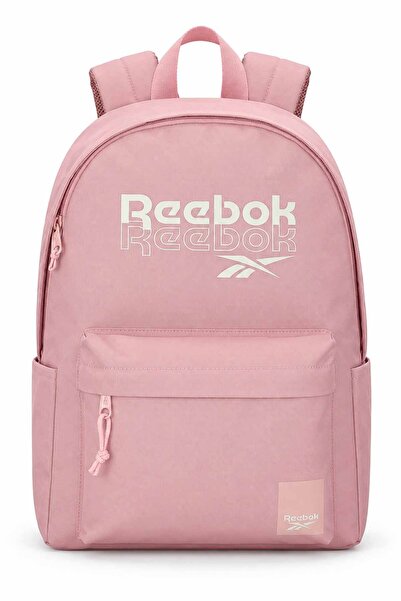 Reebok Kız Çocuk Pembe Somon Okul Çantası Geniş Bölmeli Günlük Sırt Çantası 45x33x14 cm