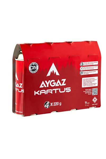 Aygaz Kartuş CRV Bayonet/Supaplı 220gr 4'lü Paket