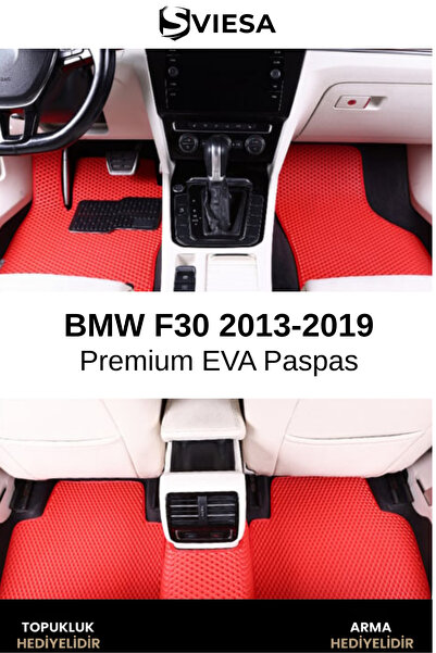 Sviesa EVA Bmw F30 2013-2019 Uyumlu Araç Paspas Havuzlu Taban Su Geçirmez Kok...