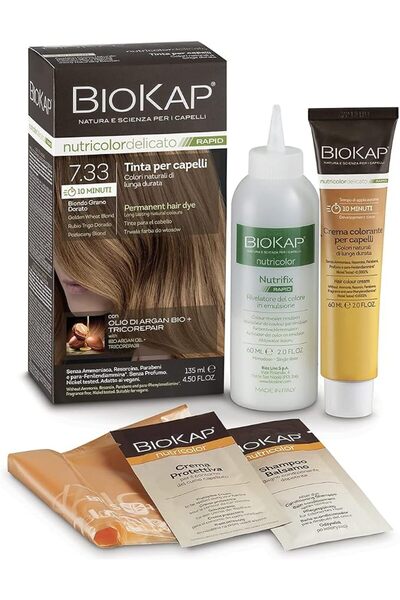 BioKap NUTRICOLOR 7.33 GOLDEN BLOND WHEAT 140ML