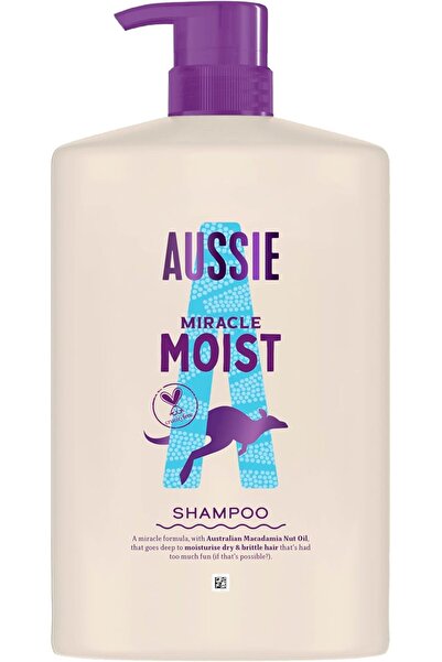Aussie Miracle Moist Shampoo 1000ml, Moisture-Quenching Formula to Revive and...