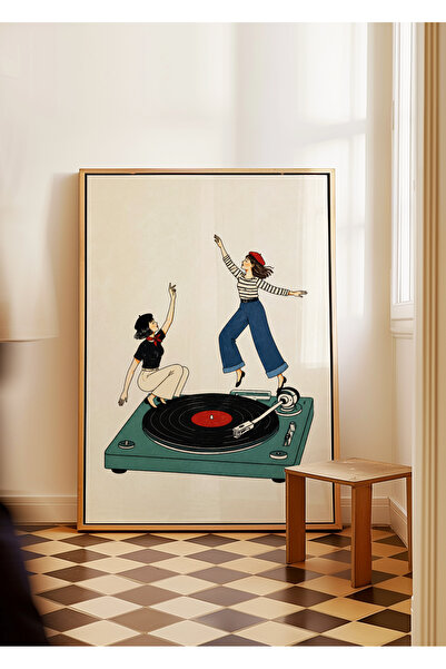 ARTHOUSECOLLECTIVE Music Collection - Record and Dance - Unframed Poster