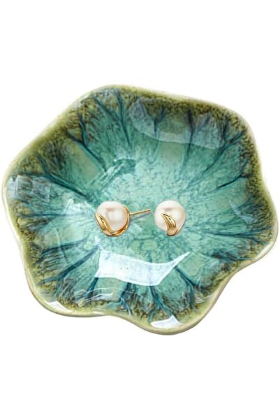 Binoster Ceramic Jewellery Bowl, Gifts for Women Leaf Jewellery for Her Jewel...