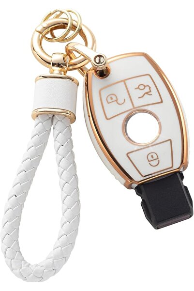 NALACAL Key Fob Cover for Mercedes, TPU Key Case Soft Car Keys Protector with...