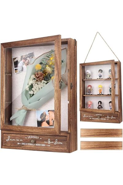 GENERAL Large Shadow Box Picture Frames Deep Shadow Boxes Display Cases 11x16...