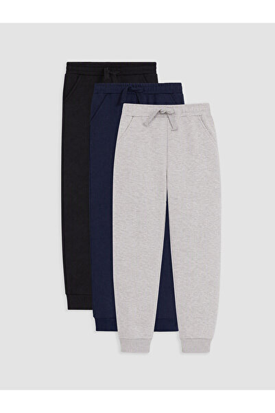 LC Waikiki Elastic Waist Boys' Jogger Sweatpants 3-Piece Set