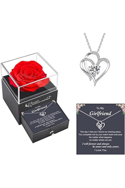 GENERAL Preserved Red Rose Gifts for Women Girlfriend Wife, Eternal Rose Box ...