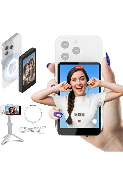 SYNCO شاشة سيلفي XView للهاتف المحمول، شاشة مغناطيسية للهواتف الذكية لتصوير ا...