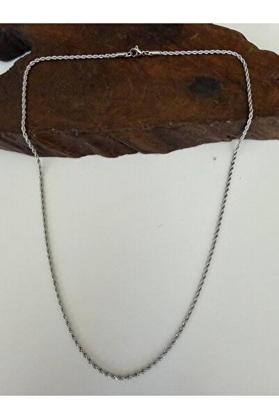 Rupen Kraft Top segment casual twist steel chain necklace 55 cm steel chain m...
