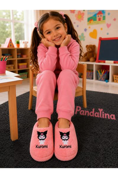 Pandalina Pantofi pentru fete cu talpă anti-alunecare model balerină pentru g...