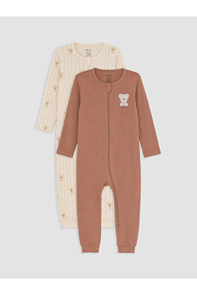 LC Waikiki Printed Baby Boy Jumpsuit 2-Pack