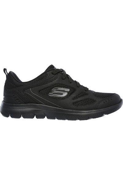 SKECHERS 12982-BBK حذاء رياضي نسائي أسود من سوميتس