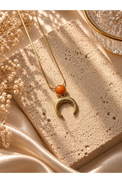 lavanderopa قلادة سولارا الفولاذية