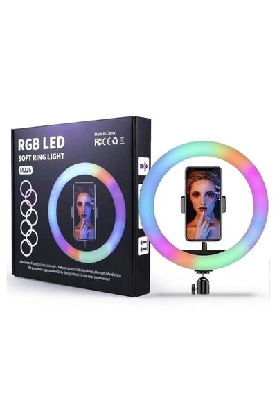 OEM Lampă inelară LED RGB de 26 cm cu trepied reglabil, suport pentru telefon...