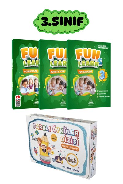 AKIN Publishing 3. Sınıf Akın Fun&Learn Course - Activity Book - Fun Magazine...