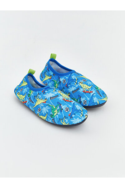 LC Waikiki Trendlucky Dinosaur Printed Baby Boy Sea Shoes with a Difference