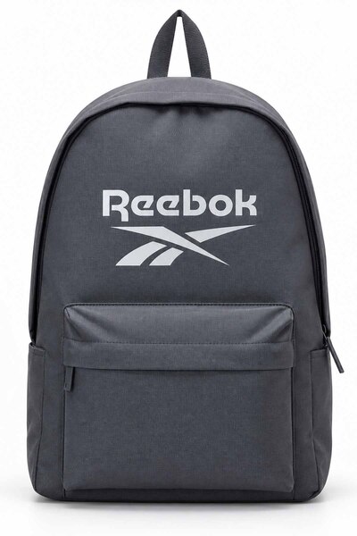 Reebok Rucsac gri pentru școală, unisex, fete, băieți, adolescenți, geantă zi...