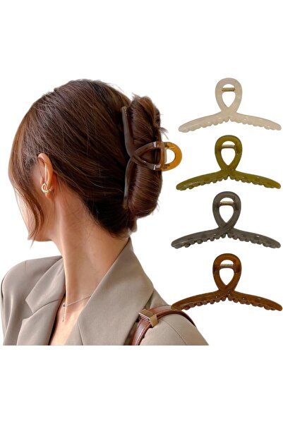 CozyNook Large Hair Clips for Women, Strong Butterfly Hair Clips for Thick an...