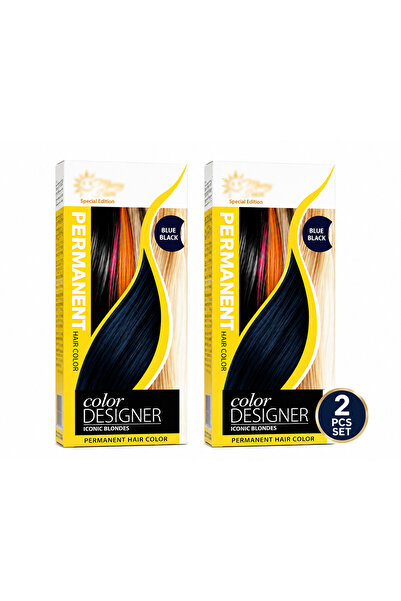 Lovisah Permanent Hair Color 2 PCS Set – Blue Black Shade, Long-Lasting Hair ...