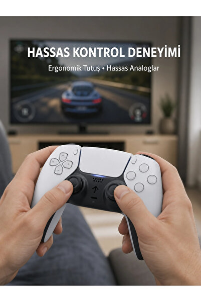 shopwave Kablosuz PS5 Oyun Kumandası Hızlı Tepki ve Ergonomik Tutuş Yeni Nesil