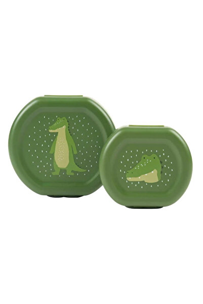 Trixie Unisex Kids Mr. Alligator 2-Piece Clip-On Snack Box 06-199