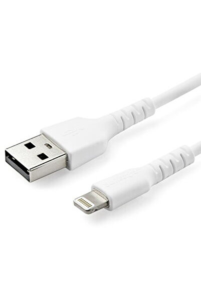 startech Καλώδιο USB A σε Lightning 1μ - Ανθεκτικό, στιβαρό, λευκό καλώδιο φό...