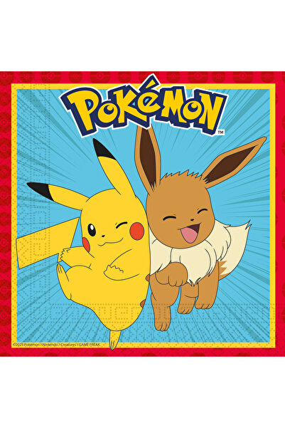 Procos Set de 20 șervețele Pokemon 33x33 cm