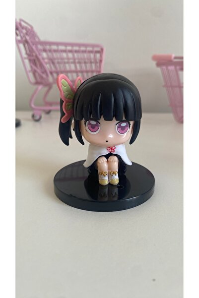 Sakura Konsept Butik Demon Slayer Figür Chibi Figür Oturan 6 cm İblis Avcılar...