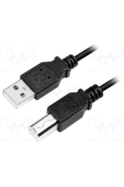 LogiLink USB-B 2m Negru