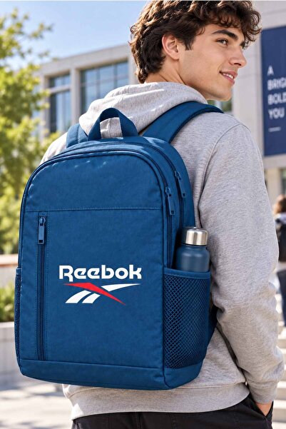 Reebok حقيبة ظهر مدرسية باللون الأزرق الداكن للفتيات المراهقات والأولاد مع جي...