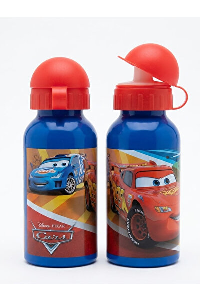 Generic Brand طقم 2 زمزمية مياه معدنية للأطفال Disney Pixar Cars، لون أزرق وأحمر