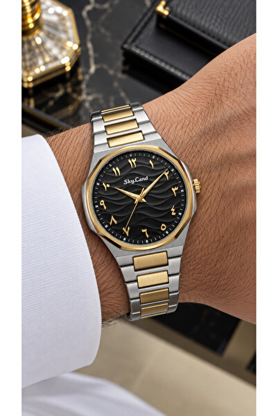 Generic Brand ساعة سكاي لاند – بلاك جولدLOOSTER TIME