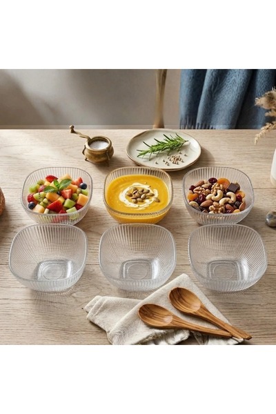 Ryan Dessert and Nut Serving Bowl Set, 6 Pieces