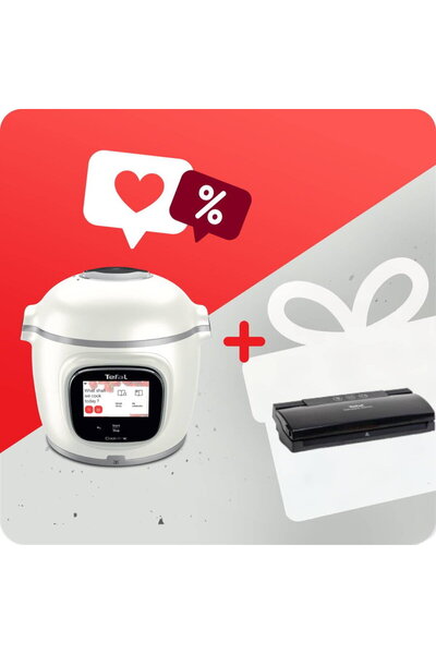 TEFAL Pachet PROMO Multicooker inteligent Cook4me Touch Pro CY9441F2 & Aparat...