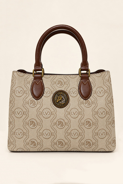 Levidor Printed Medium Size Stylish Design Women's Hand and Shoulder Bag Khaki