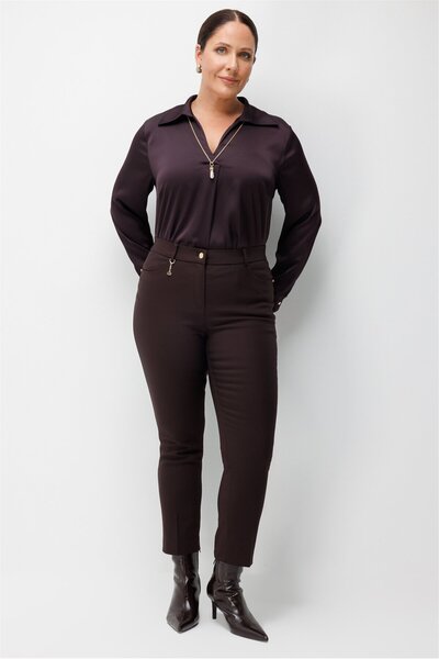 Ekol Accessories Detailed Skinny Leg Pants