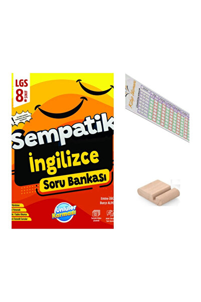 Ünlüler Karması 8.Sınıf Sempatik İngilizce Soru Bankası LGS 2027+Telefon Tutu...