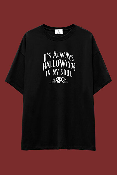 UmbraWear Μπλουζάκι Halloween Μαύρο με σχέδιο Bol Mold |   Μπλουζάκι Unisex α...