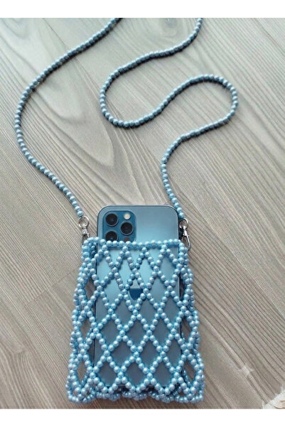 Genel Markalar Boncuklu telefon çantası